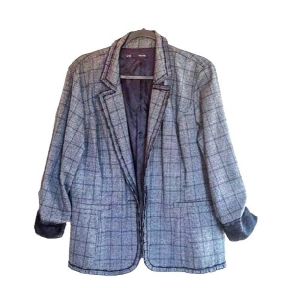 Maurice's Jackets & Blazers - Maurice's Womens Blazer Grey XXL Plus Size  Roll Cuff Blazer